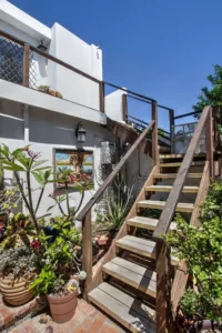 Villa at Club Marena, Rosarito; back stairs.