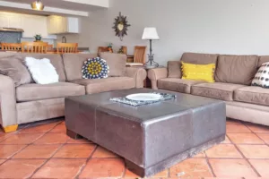 Oceanfront Villa in Calafia Rosarito, Baja Calafia VIllas, Suite 510. Living