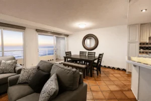 La Jolla del Mar Condo 1304 for Rent in Rosarito - Dining and living areas