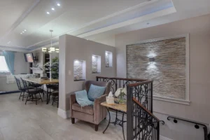 834 Farallon at San Antonio Del Mar, Rosarito - Tijuana. Additional seating area by the stairs.
