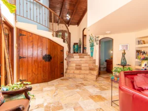 Access to the second floor via a staircase
