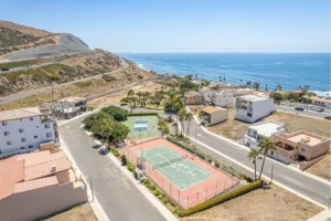 The courts offer magnificent views.