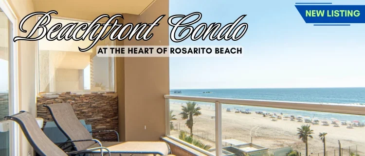 Luxury Oceanfront Condo in Riviera de Rosarito – 2BR, 2BA, 1,600 sq ft