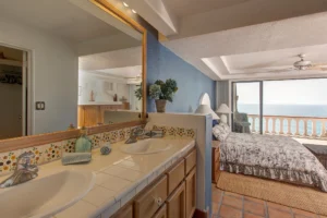 Mexican tile and decorative cabinet pulls.