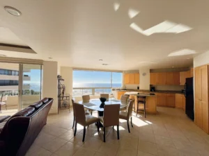 Rosarito Calafia Ocean View Condo for Rent - dining room with oceanviews
