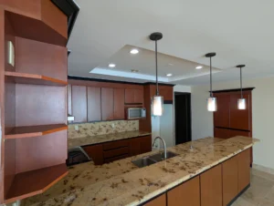 Condo 502 at Palacio del Mar St Tropez Tower - plenty of storage space in kitchen