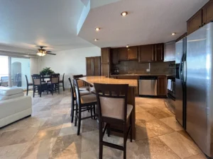 Ocean View Condo for Rent in Rosarito | La Jolla del Mar - Additional sitting space in island