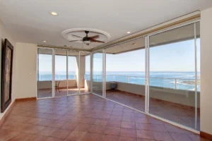 Living area with ocean views