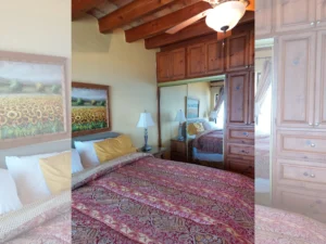 Large wall of closets