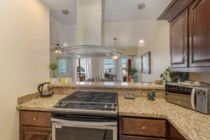 Enjoy ocean views from the kitchen