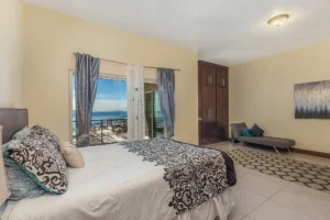 The expansive primary bedroom suite is a true retreat