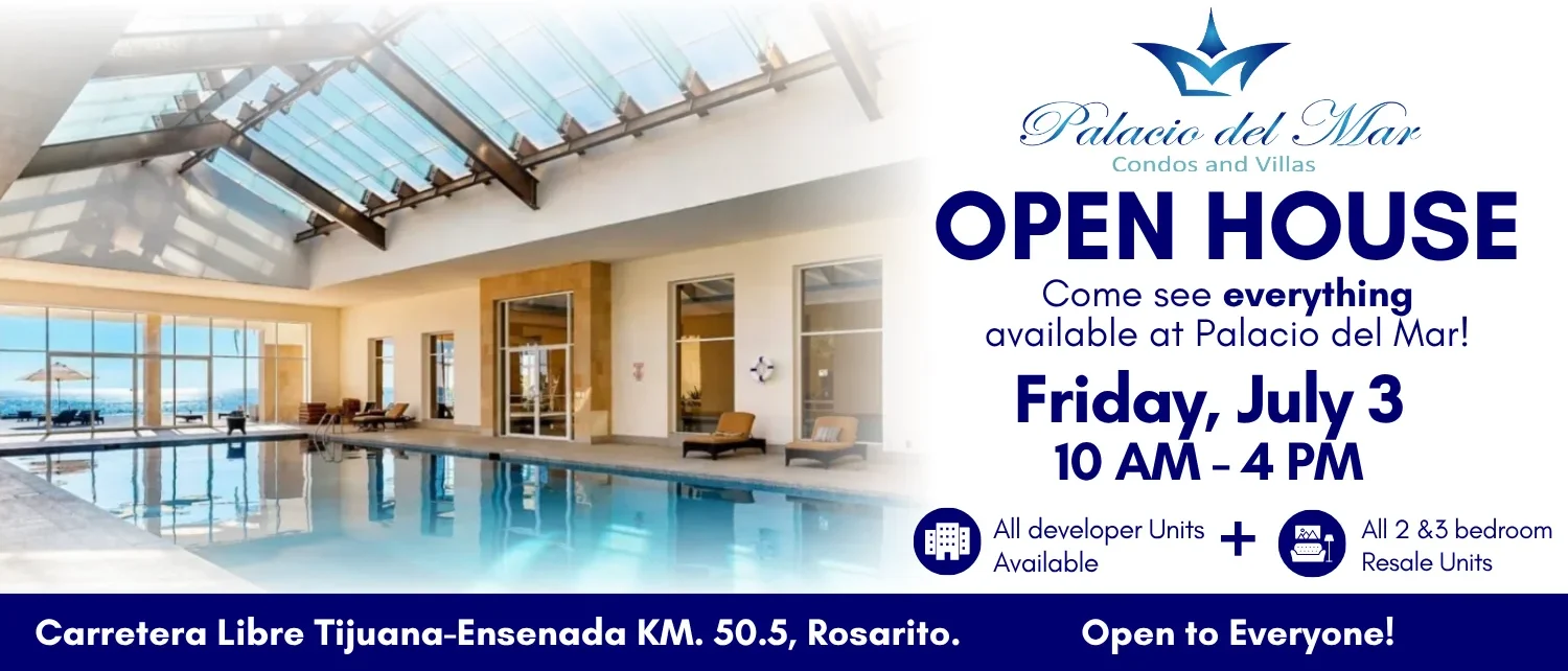 Tour everything available at Palacio del Mar, Rosarito this next Friday July 3, 2026