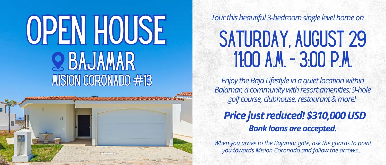 Open House at Bajamar, Ensenada. We look forward to seeing you!