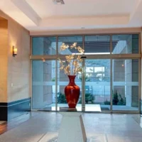 Foyer with help desk. Foyer with help desk.