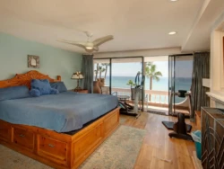 Villa at Club Marena, Rosarito; master bedroom. Villa at Club Marena, Rosarito; master bedroom.