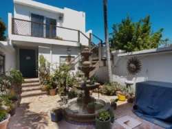 Villa at Club Marena, Rosarito; Fountain in patio. Villa at Club Marena, Rosarito; Fountain in patio.
