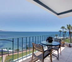 Club Marena: Enjoy stunning ocean views from your private balcony. Club Marena K38 Condo for Sale – Oceanfront 1BR Luxury Retreat in Playas de Rosarito